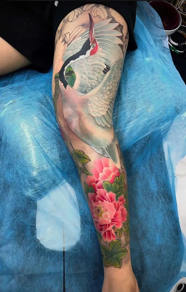 Mosquito Bites and Bug Spray on a Healing Tattoo