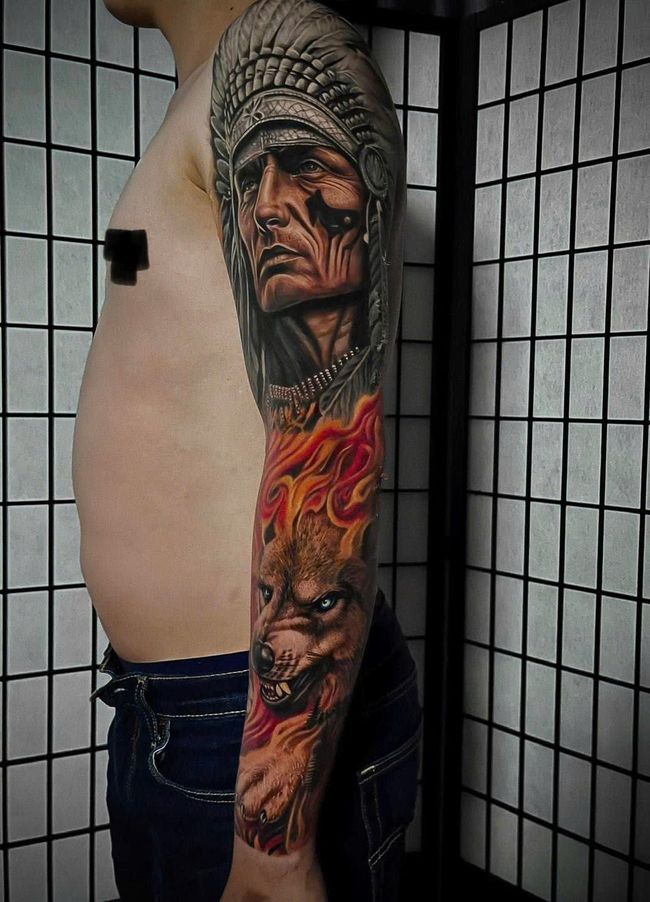 Tattoo work at GOAT Tattoo Studio