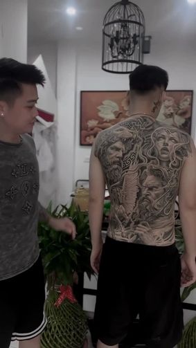 Tattoo work at GOAT Tattoo Studio