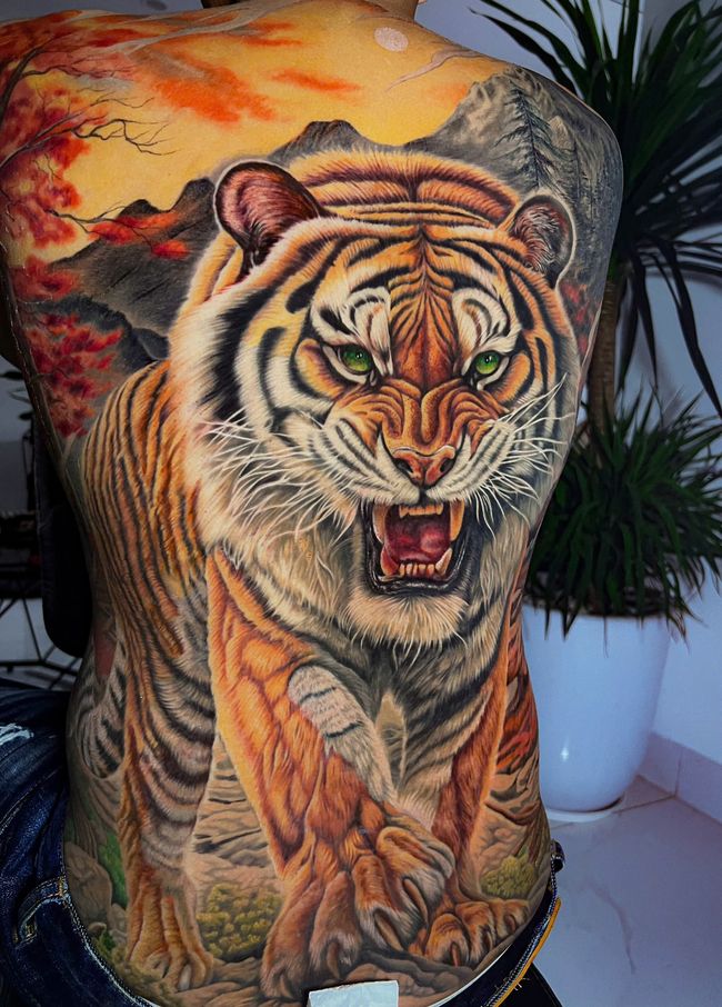 Tattoo work at GOAT Tattoo Studio