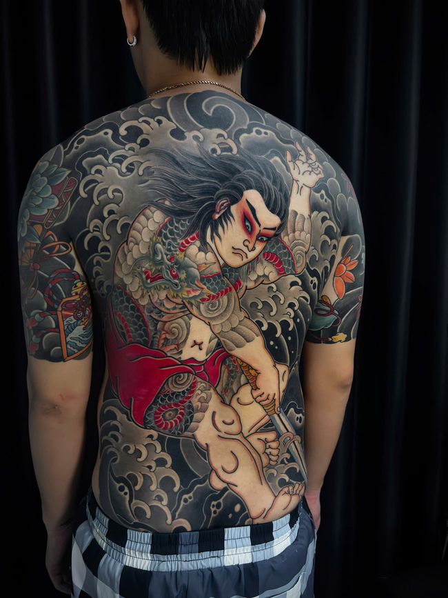 Tattoo work at GOAT Tattoo Studio